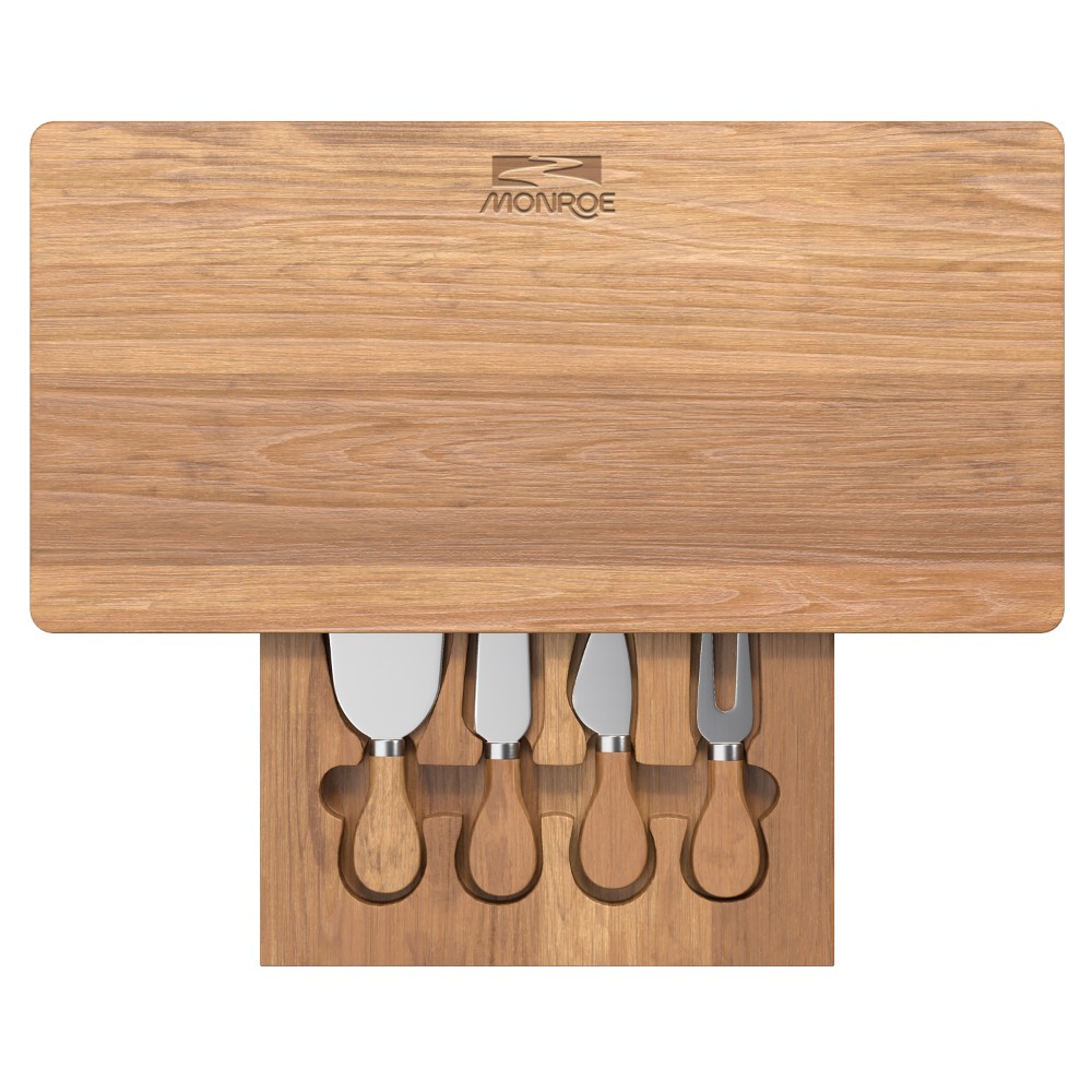 Planche à découper et couteau à fromage MONROE 15,75 x 7,8 po
